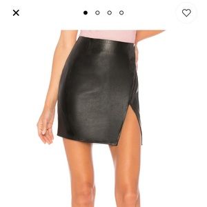 By the way trinity faux leather skirt
